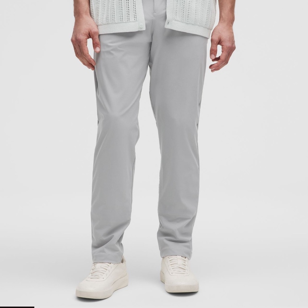 Lululemon MENS ABC Classic fit trouser 34L Gray Trousers